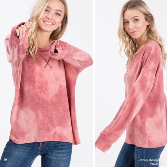 Tie-Dye Long-Sleeve Top - Picture 4 of 4